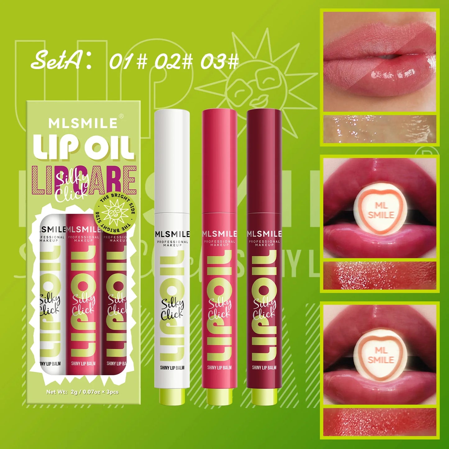 Set Red Pink Long Lasting Waterproof