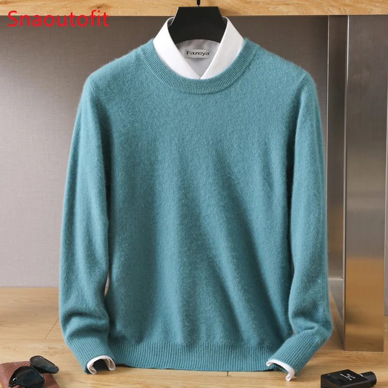 Cashmere Sweater O-Neck Pullovers Knit Sweater Autumn and Winter