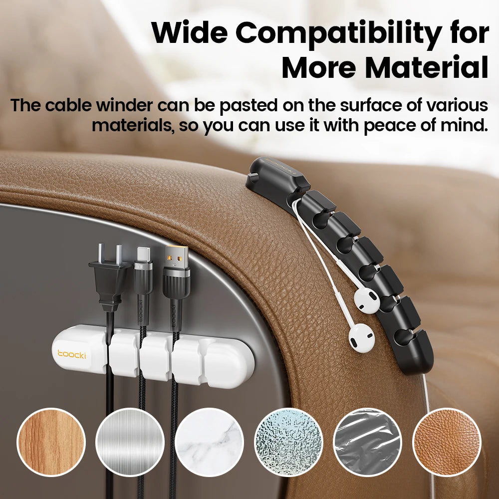 Flexible Wire Management Clips For Cable Clearance Cord Protector For Chargers