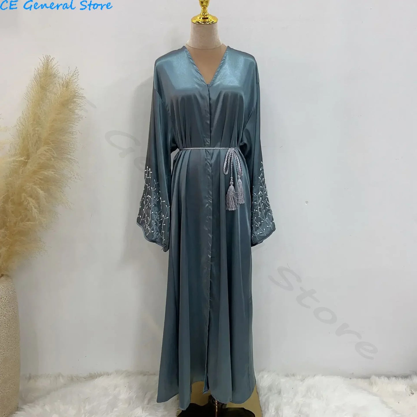 Summer Open Abaya Kimono , Dubai Party Kaftan