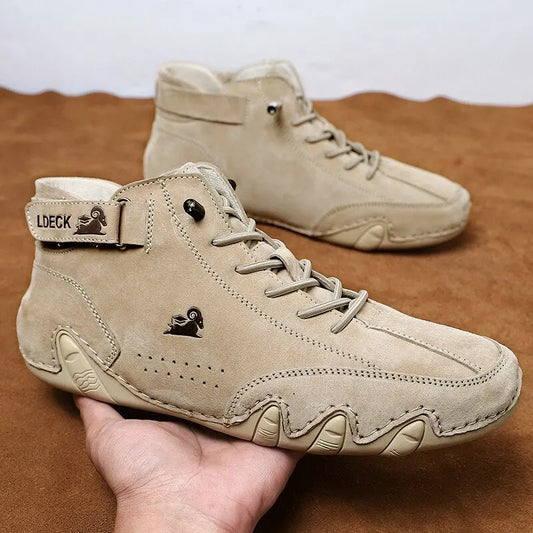 Waterproof High Top Sneakers Luxury Footwear