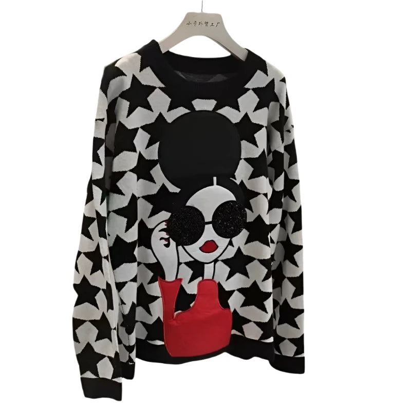 Cartoon Pullover Sweater