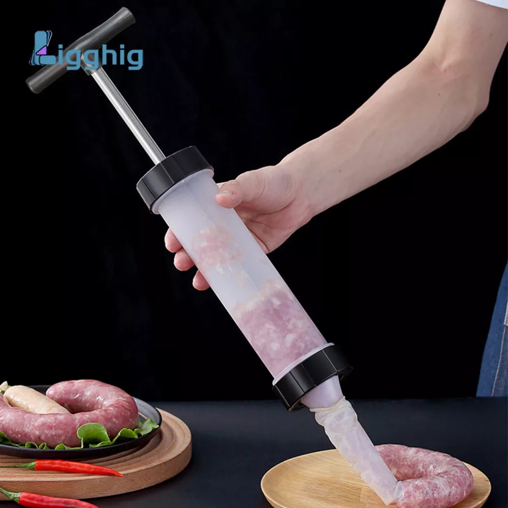 Manual Sausage Stuffing Machine Homemade Stuffer Sausage Syringe Manual Meat Injector Kitchen Gadgets