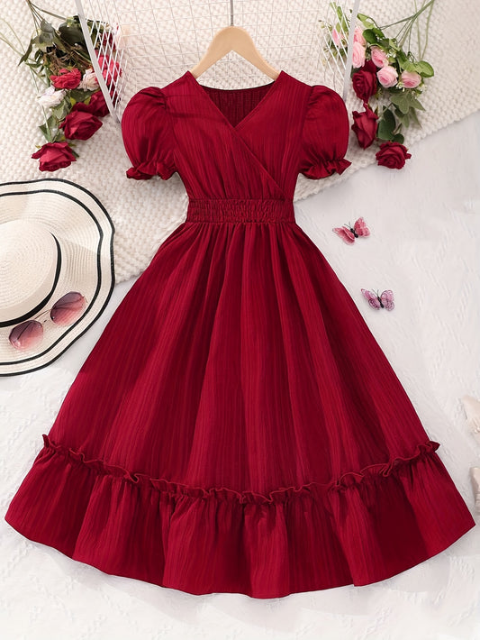 Elegant Girls Spring/Summer Vacation Party Dresses Gift