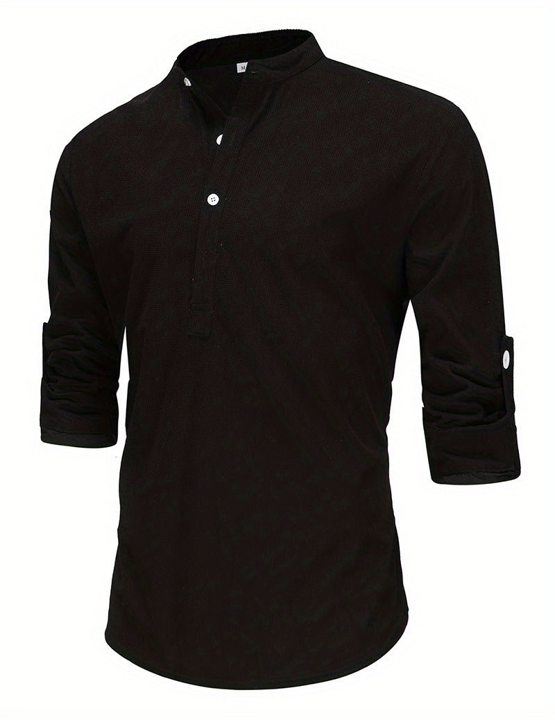 Men's Retro Casual Long Sleeve