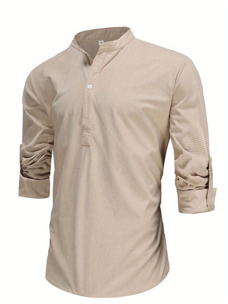 Men's Retro Casual Long Sleeve