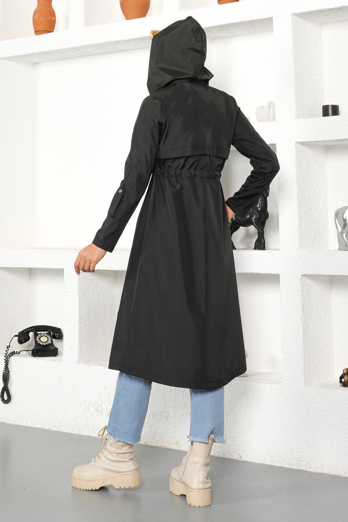 Hooded Trench Coat