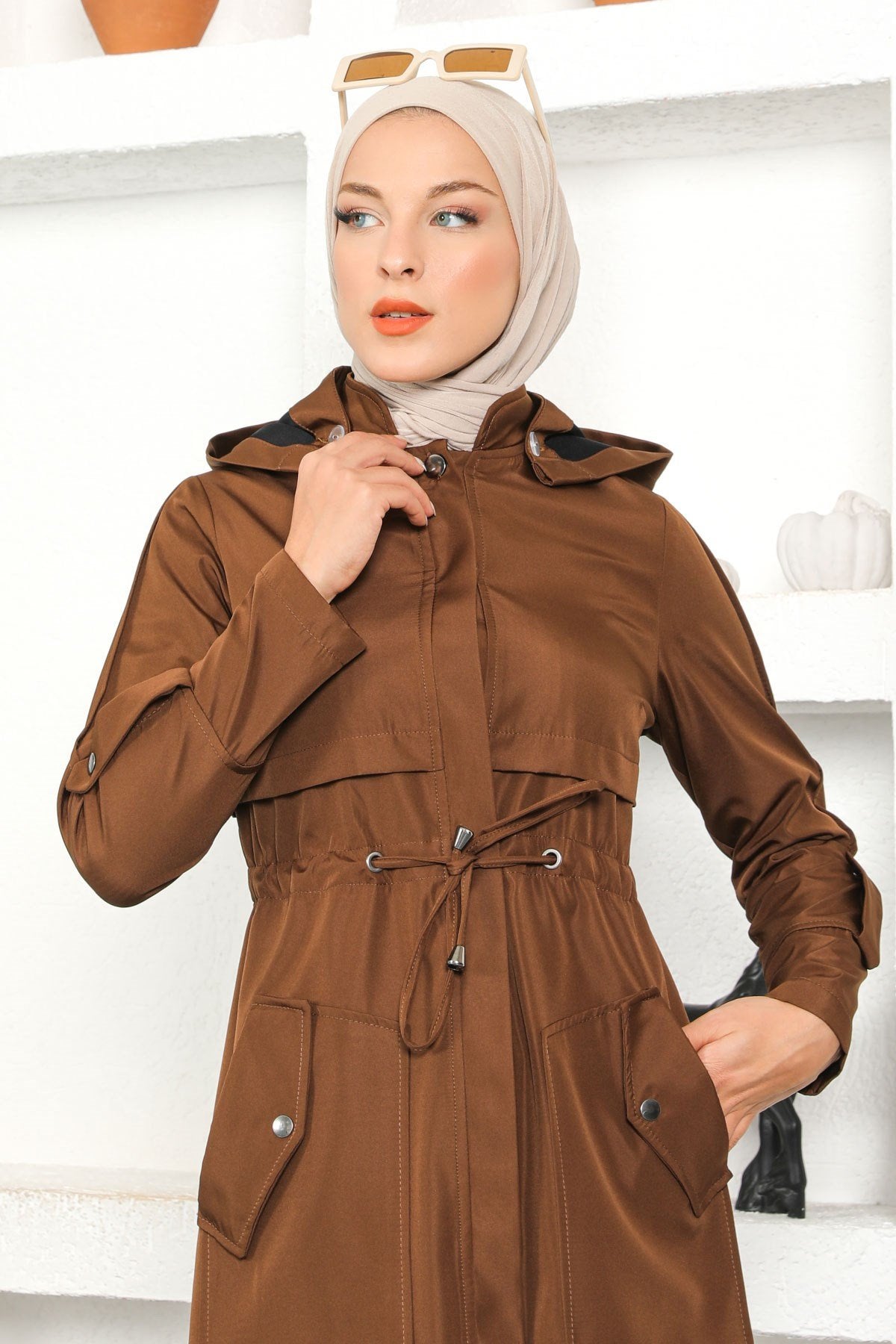 Hooded Trench Coat