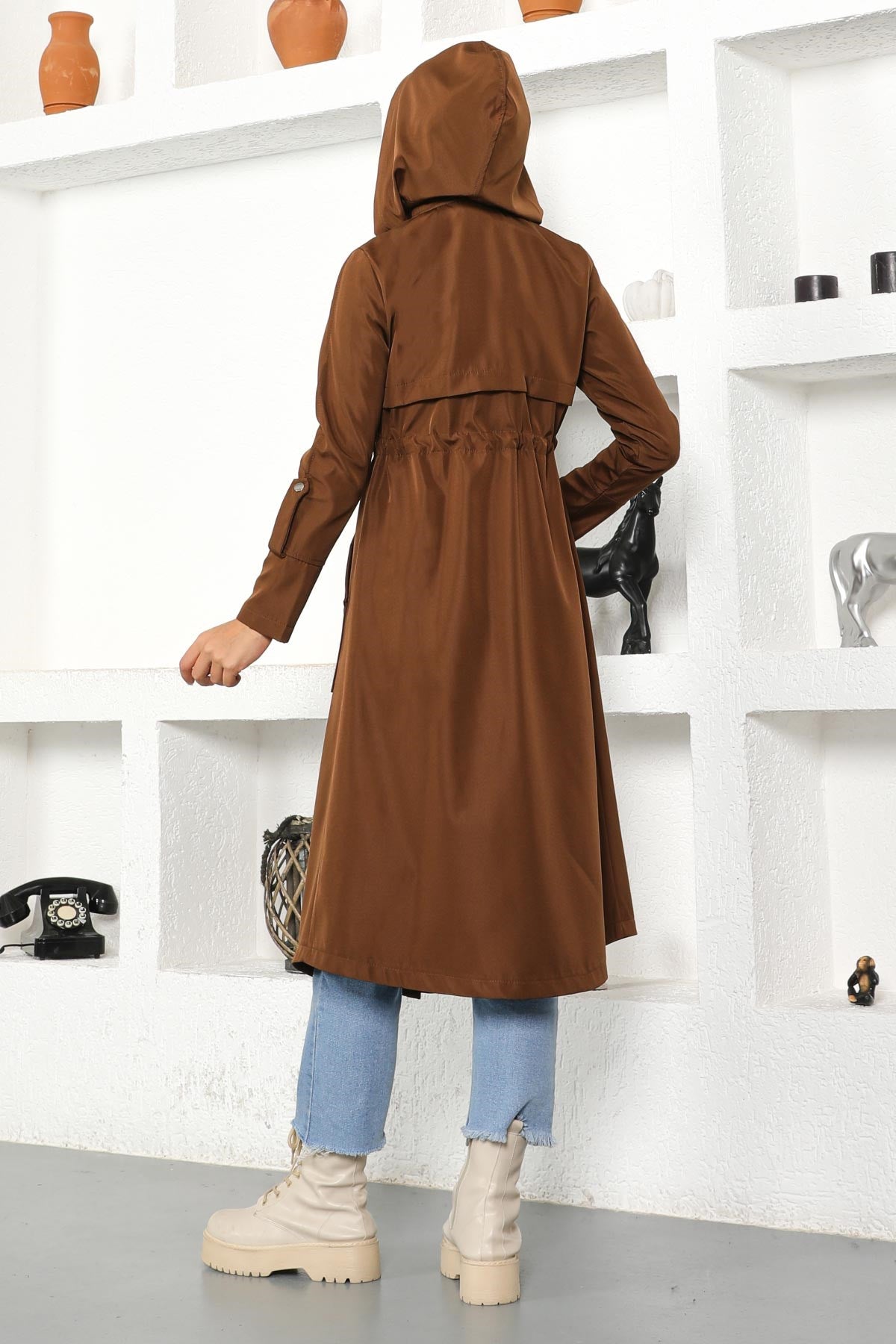 Hooded Trench Coat