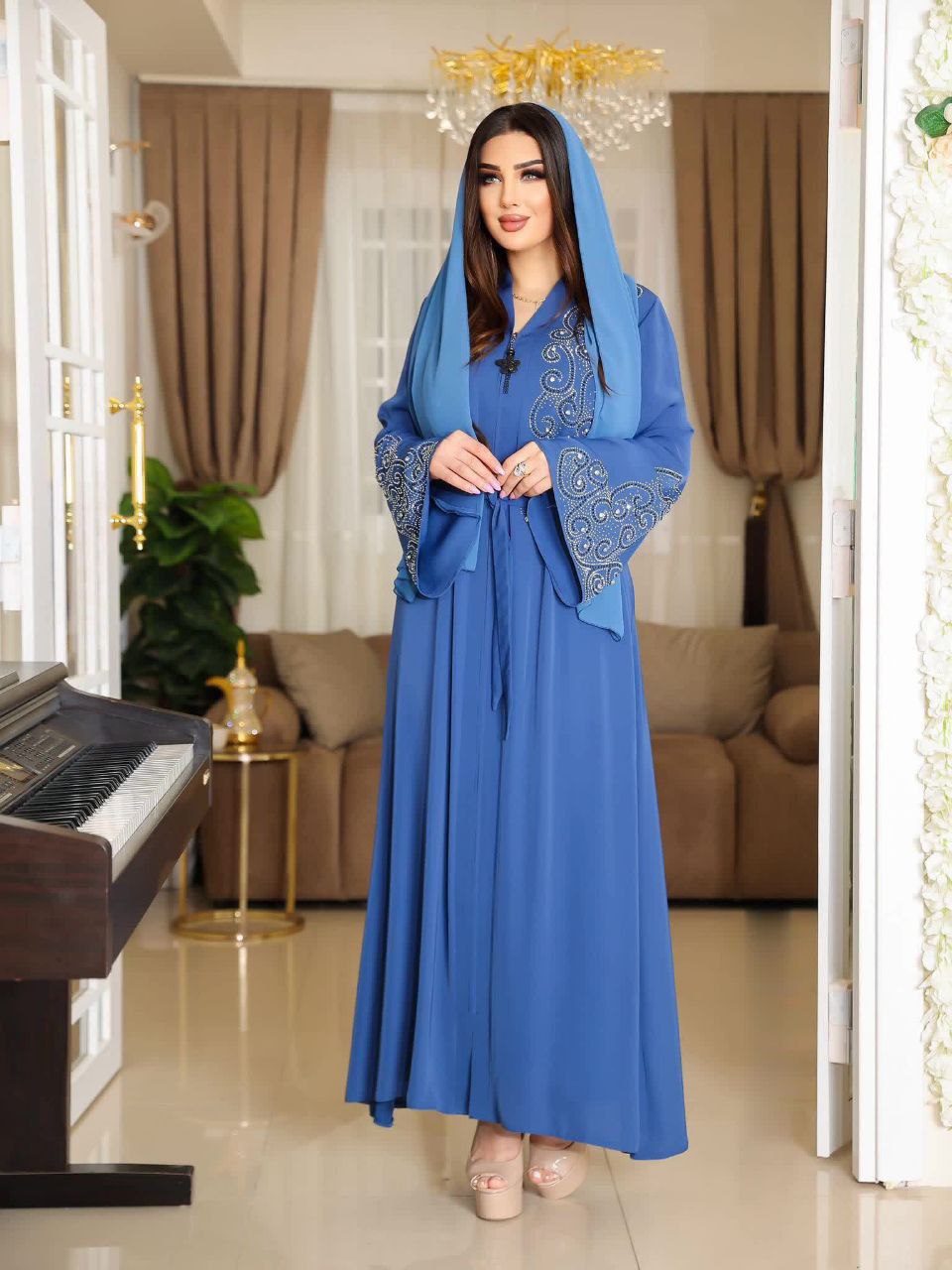 Luxurious Abaya With Shawl